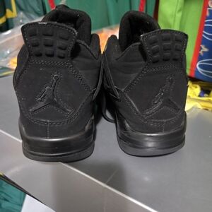 Jordan 4 Black Cat Men's Black Athletic Sneakers Slighty Used